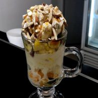 Dry Fruit Salad with ice cream