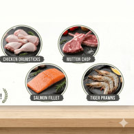 raw meat banner