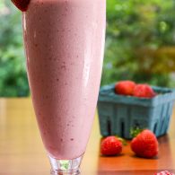 Strawberry milk shake