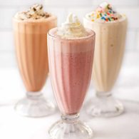 milk shake with ice cream