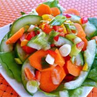 Carrot Cucumber Tomato Salad