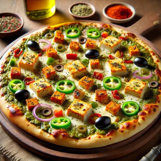 BH Special Hariyali Paneer Pizza (Chef's Special) (Large)