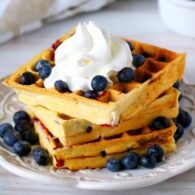 Blueberry Creamy Waffle