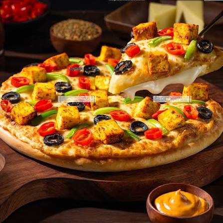 Cheese Burst Shahi Paneer Pizza (Chef's Special) (Large)
