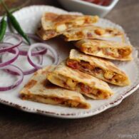 Chettinadu Chicken Quesadilla Wrap