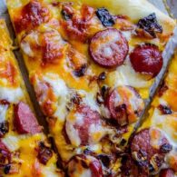 Hot Dog Pizza - Large