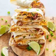Hyderabadi Chicken Quesadilla Wrap