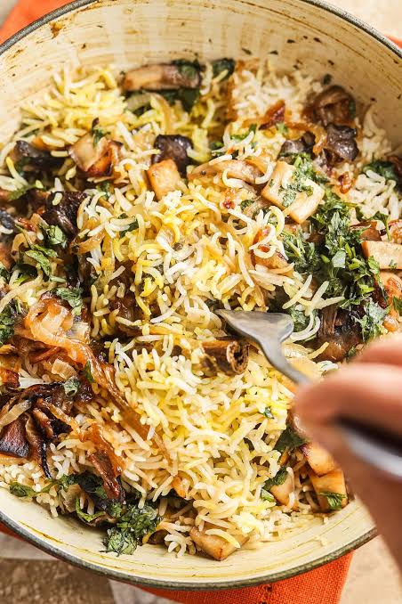 Jumbo Mushroom Biryani (Basmati)