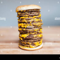 Paneer Cheese Burst Burger - Tower