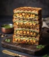 Paneer Tikka Sandwich - Overload