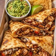 Schezwan Chicken Quesadilla Wrap