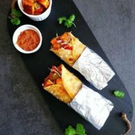 Schezwan Paneer Quesadilla Wrap